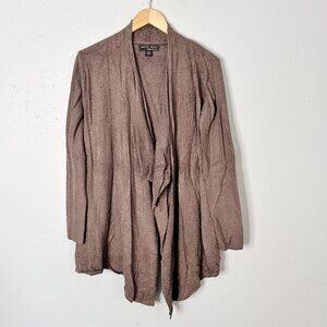 Barefoot Dreams Bamboo Chic Lite Calypso Brown Cardigan Sweater Small Medium